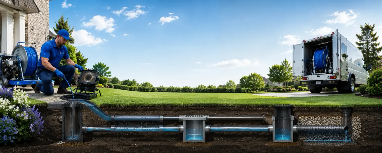 Outdoor drain cleaning information for Rocklake, ND
